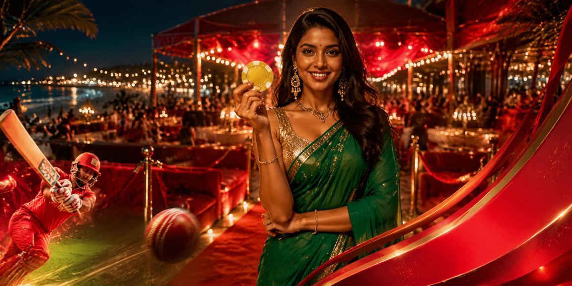 Vibrant Goan beach-themed slot game symbols
